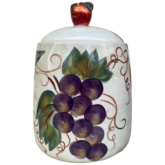 Ceramics Classica Venetian Tabletops Unlimited Canister Cookie Jar Lid Large - Picture 4 of 10